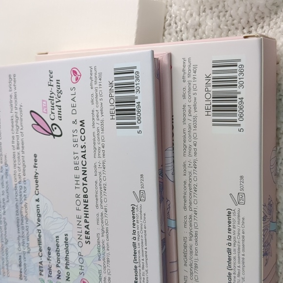 SERAPHINE botanicals Geranium+Glow Blush+Highlight Palette in HELIOPINK - Picture 5 of 12